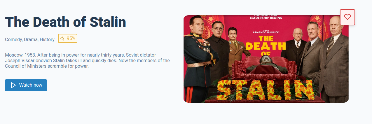 Movie section component